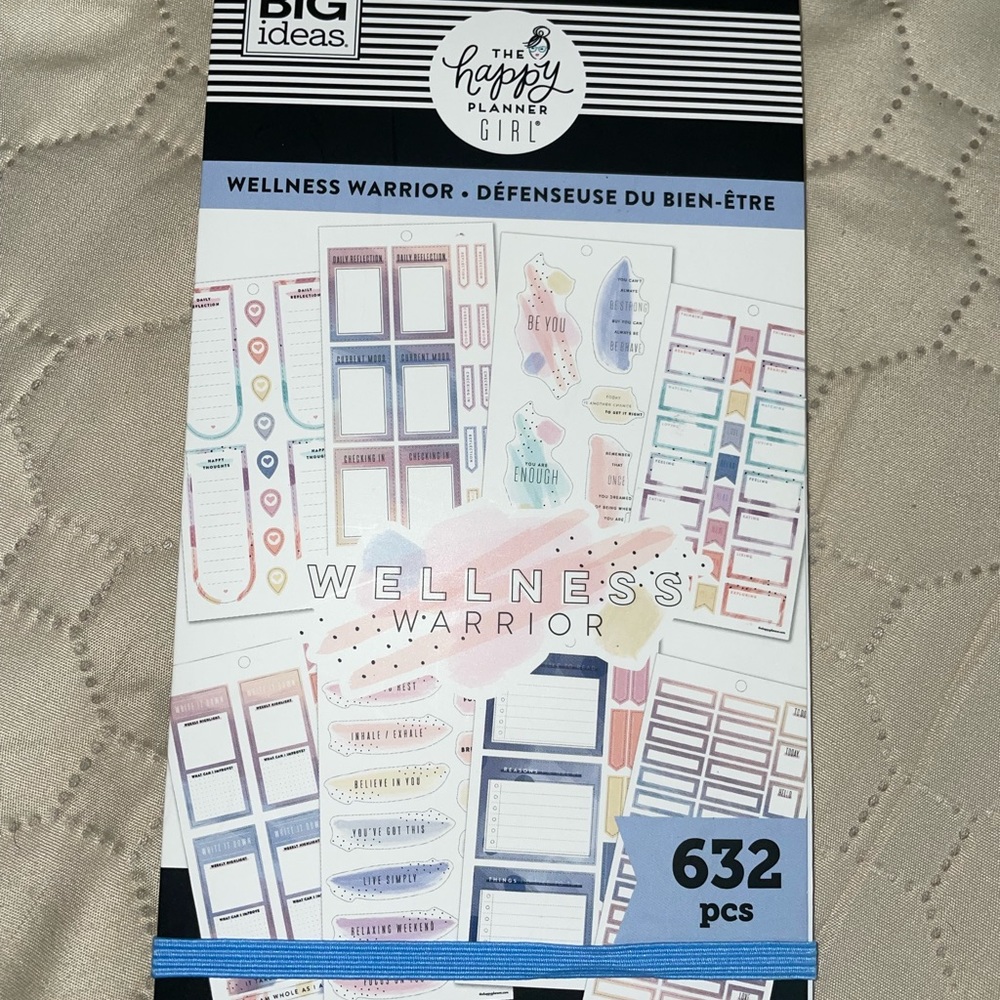Wellness Warrior The Happy Planner Girl sticker book New and Unused